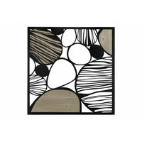 WANDDEKO Schwarz 78/78 cm - Schwarz, Metall (3.7/78/3cm) - KUNSTLOFT