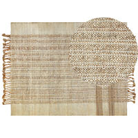 TEPPICH geflochten Ortaoba 230/160 cm - Beige, Naturmaterialen (160/230cm) - Beliani