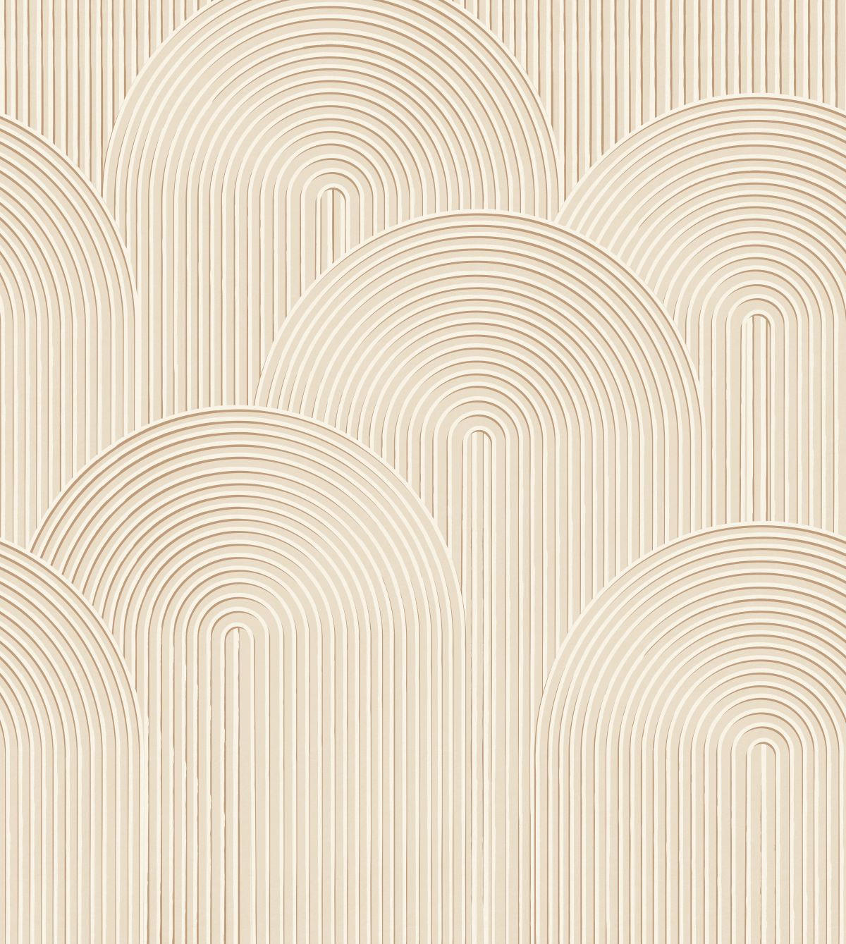 FOTOTAPETE 3D Muster 250 x 279 cm - Beige, Papier (250/279cm) - ESTAhome
