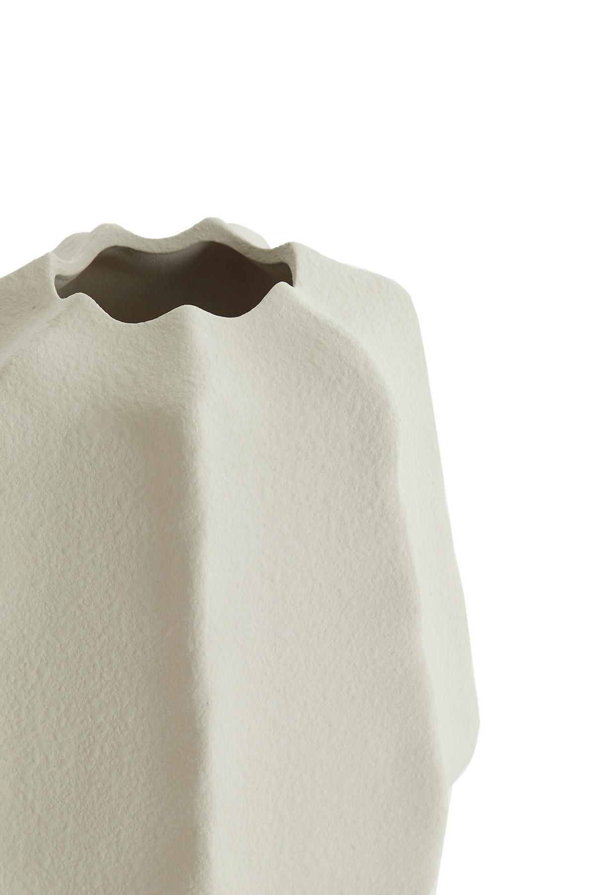 VASE Arieiro Weiß Ø22/25,5 cm - Weiß, Keramik (25.5cm) - Light & Living
