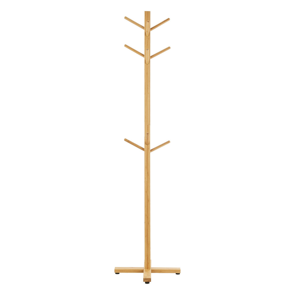 GARDEROBENSTÄNDER Jämsä - Naturfarben, Holz (38/176/38cm) - [en.casa]