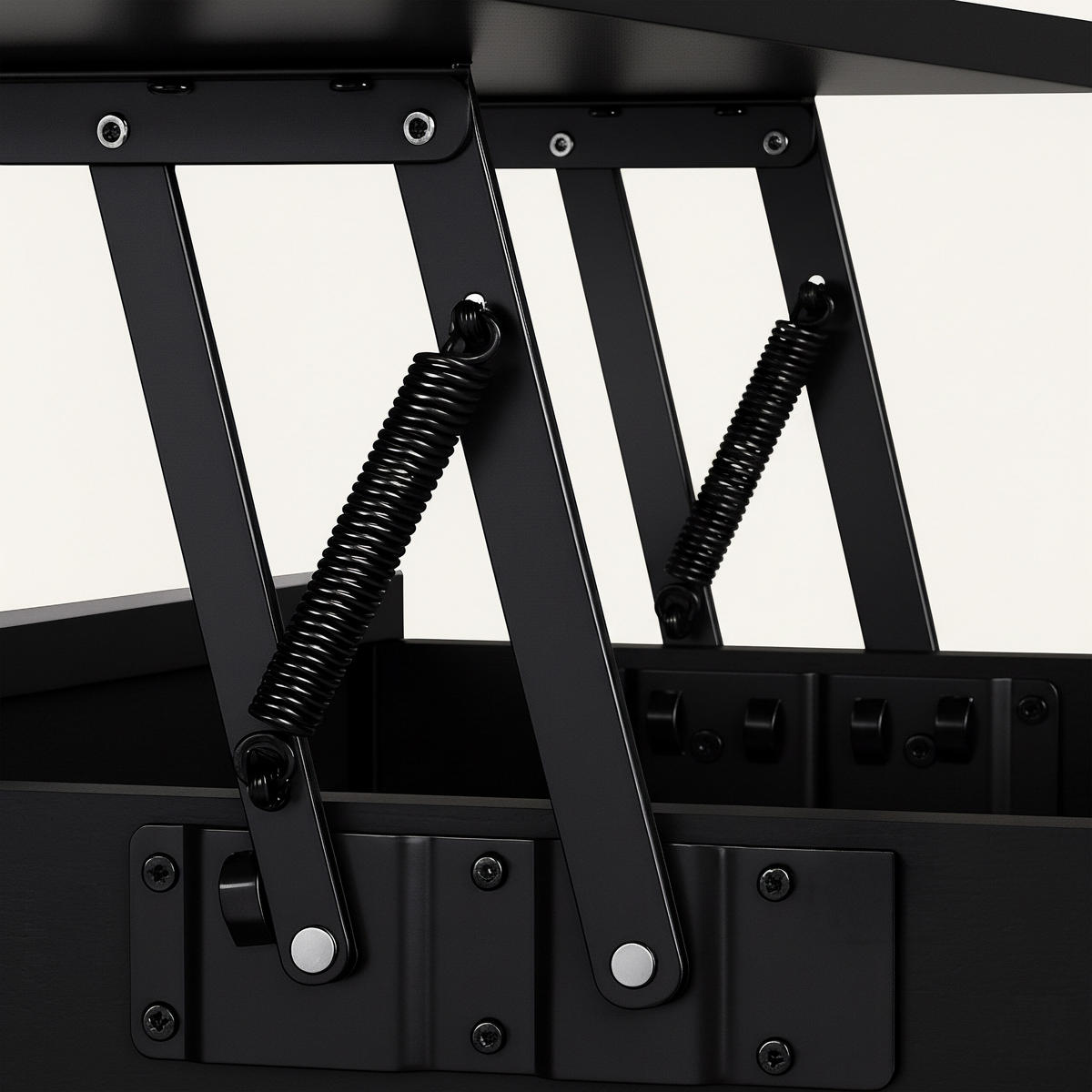 COUCHTISCH - Schwarz, Holzwerkstoff/Metall (50/100/63cm) - Relaxdays