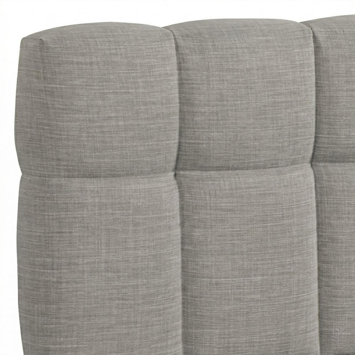 BETT ELIAS / 160x200 cm mit Bettkasten, Hellgrau - Hellgrau, Holzwerkstoff (160/200cm) - Weber Industries
