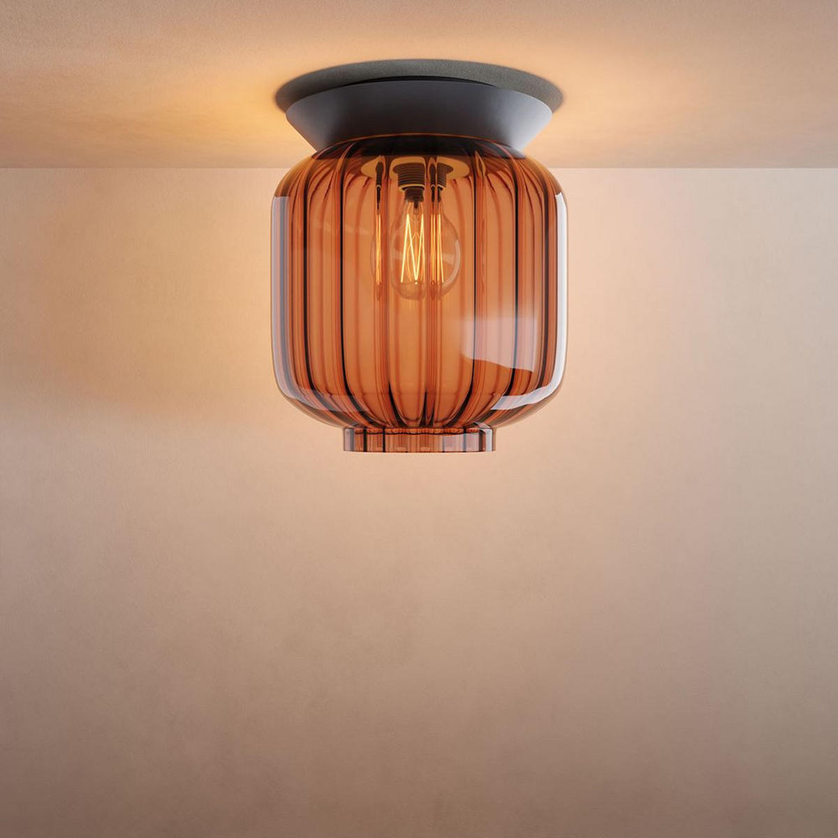 DECKENLEUCHTE Velo Klar Ø 20cm - Klar, Glas (20/20/23cm) - s.luce