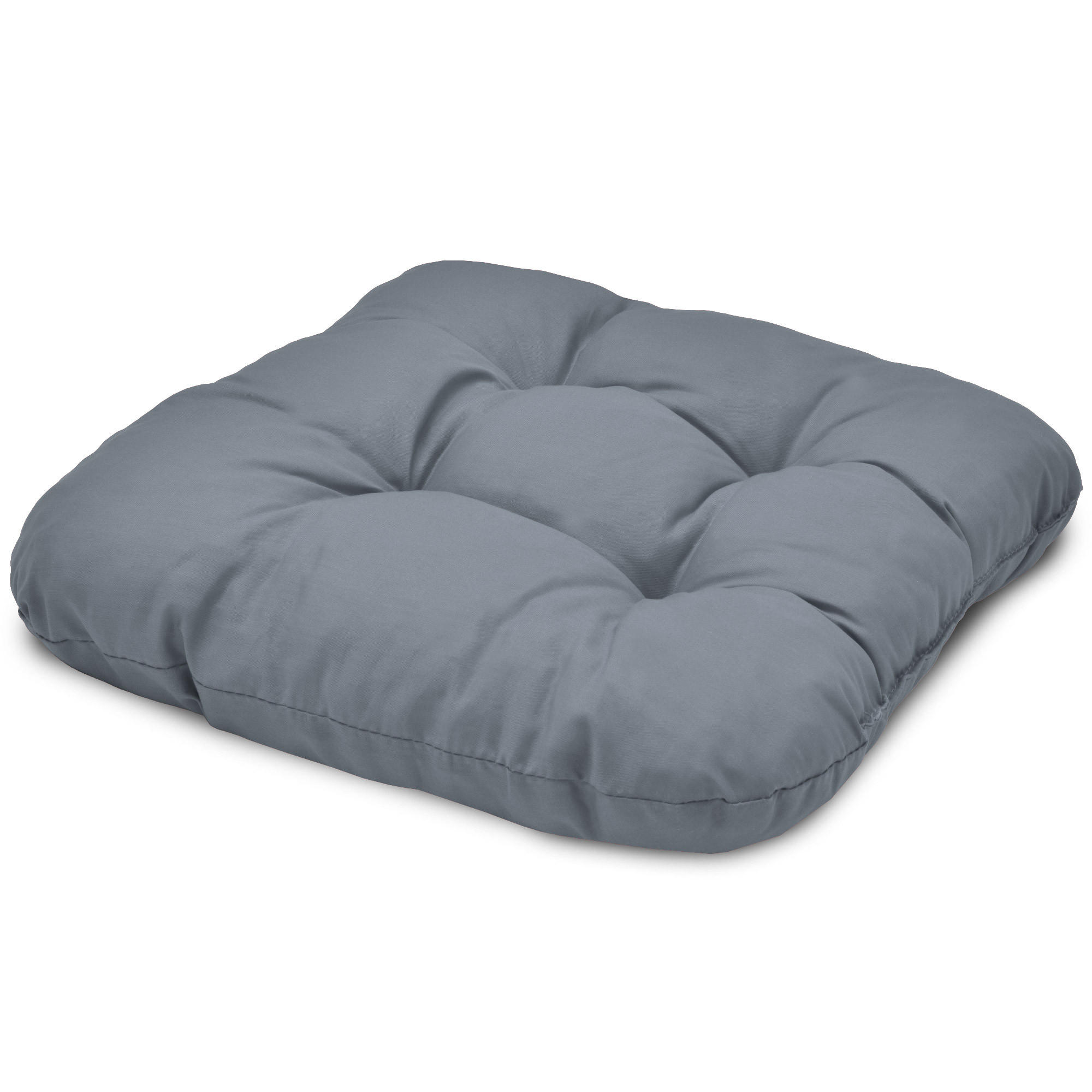STUHLKISSEN Lisa 40/40/8 cm Grau 4tlg - Grau, Textil (40/40cm) - Beautissu 
