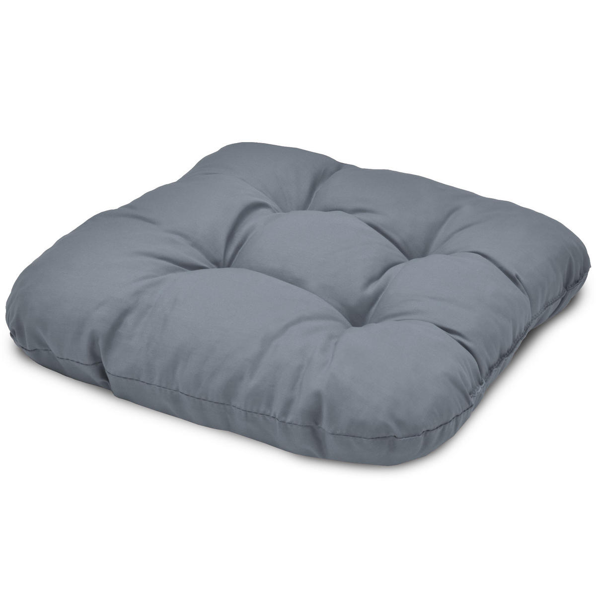 STUHLKISSEN Lisa 40/40/8 cm Grau 4tlg - Grau, Textil (40/40cm) - Beautissu 