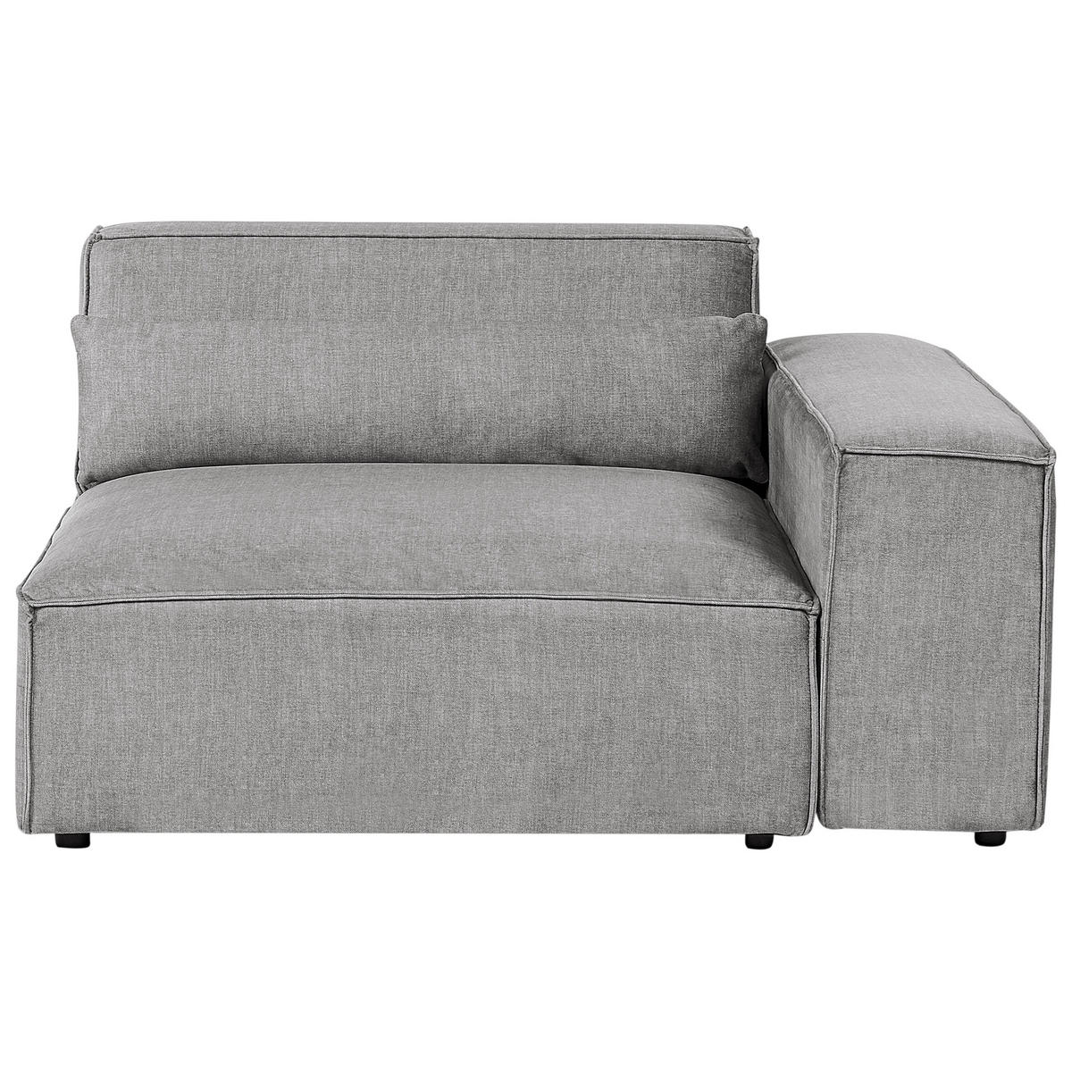 ROHOVÁ POHOVKA modul 3-místná pravostranná Šedá Látka Hellnar - šedá, textil (262/176cm) - Beliani