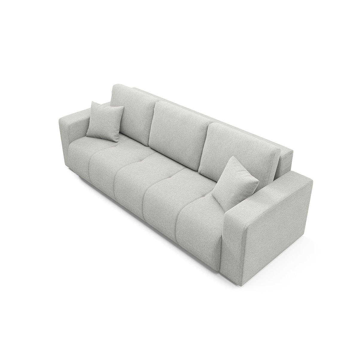 SOFA Vasco 3 Sitzplätze Hellgrau - Grau, Holz (244/86/92cm) - Petits-meubles