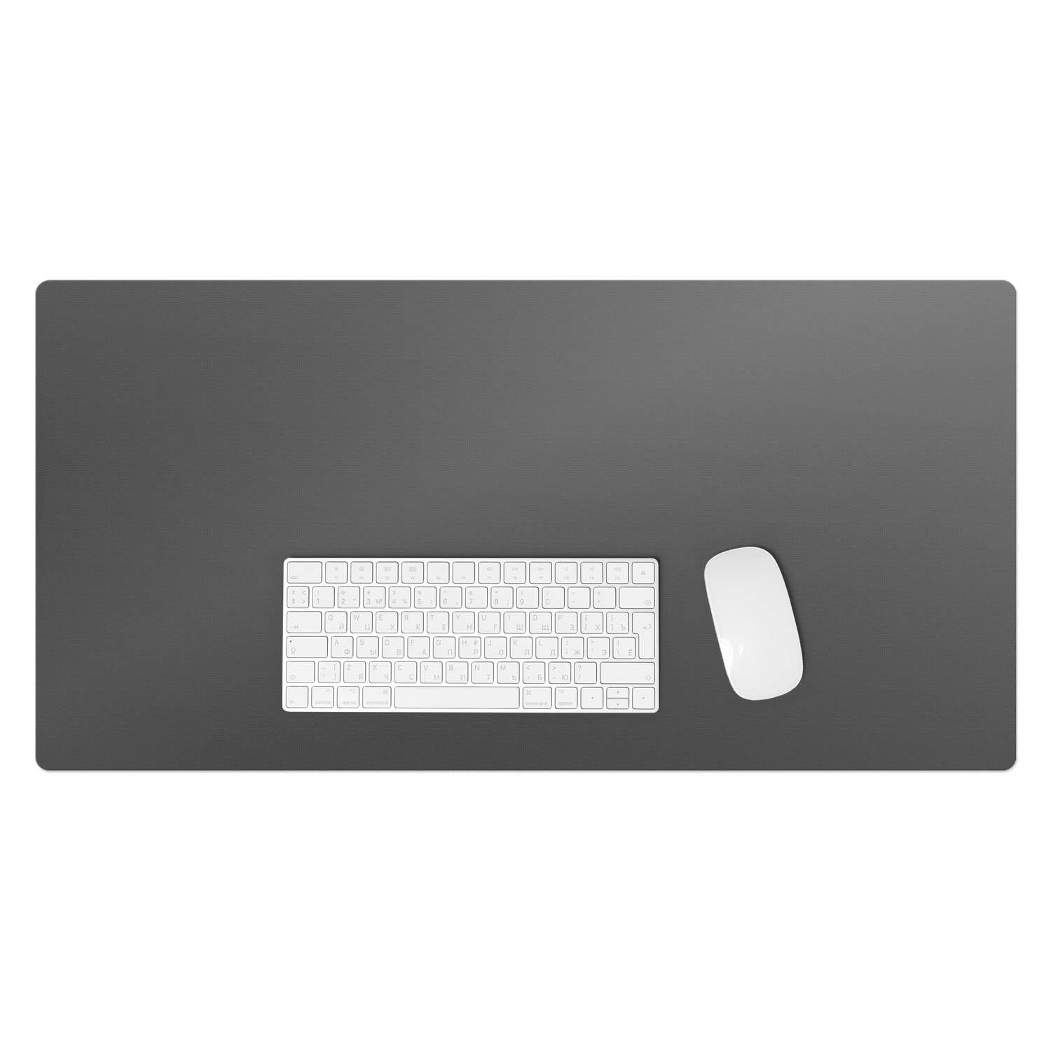 Wallfluent Schreibtischunterlage Grau 45x1.6x90 cm