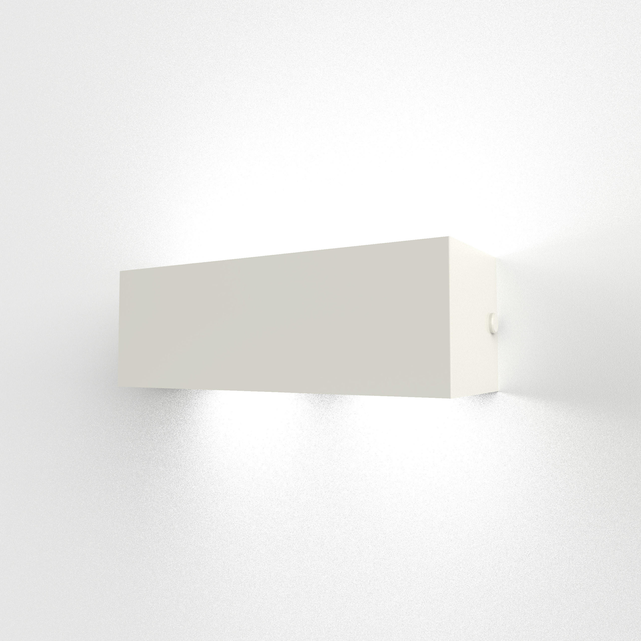Lumicom Wandleuchte Weiß Hochglanz 30x10x10 cm
