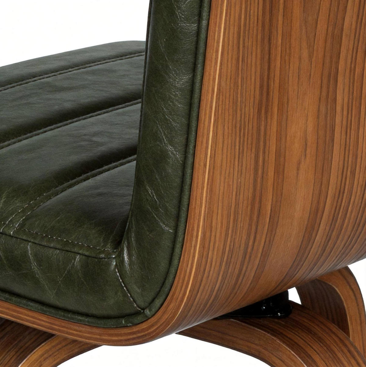 BARHOCKER Grün mit PU-Polsterung und Buchenholzgestell - Grün, Holz (48/90/40cm) - MIVRAY