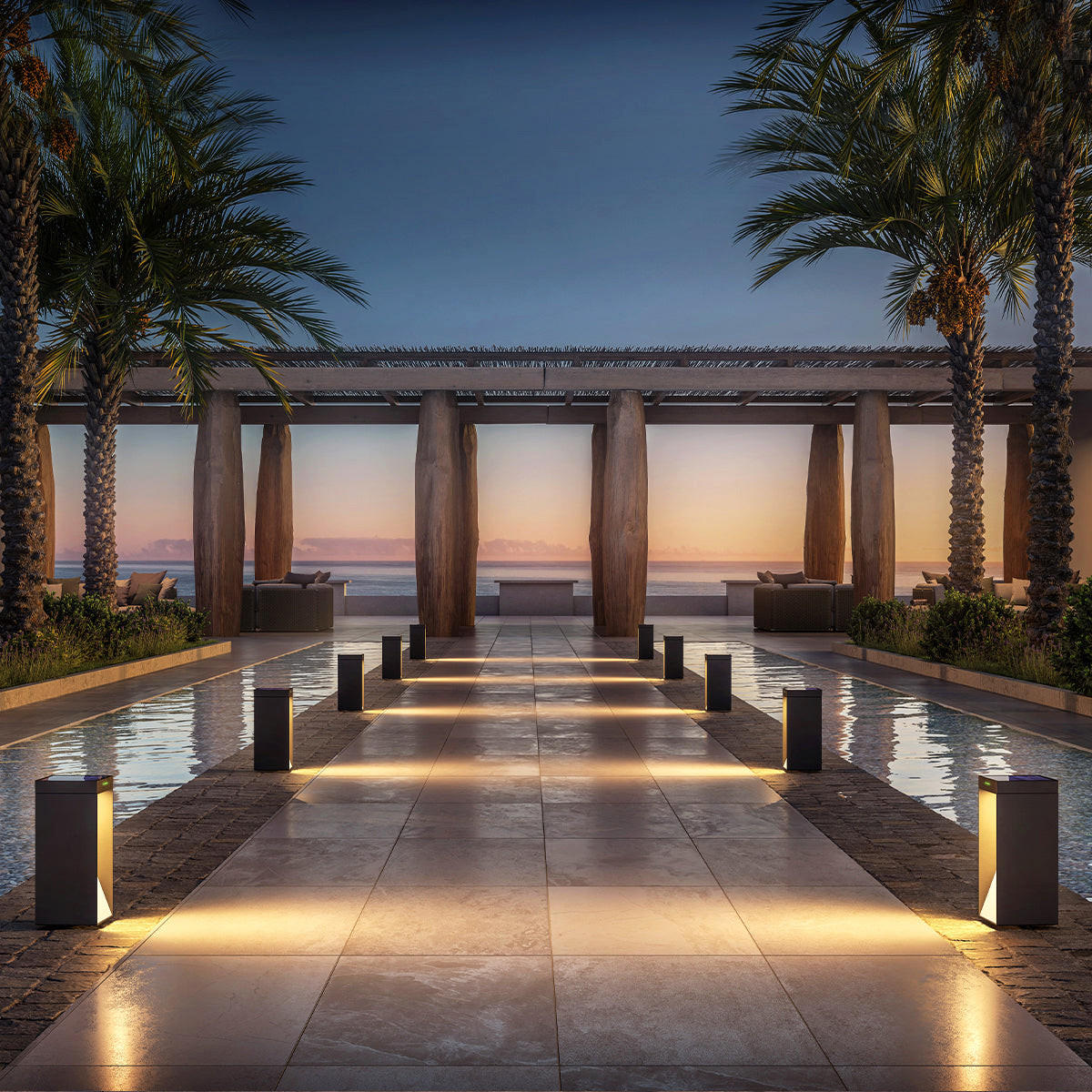 SOLARLEUCHTE MILIO SIDE schwarz - Schwarz, Kunststoff (14.5/14.5/35cm) - Lumisky