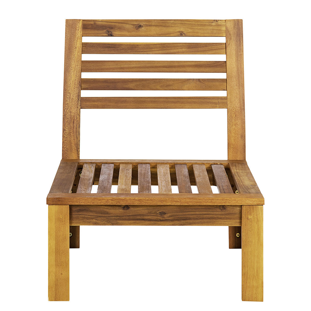 LOUNGESESSEL - Webstoff / Akazie massiv - Olivgrün, Holz/Textil (60/73/71cm) - home24