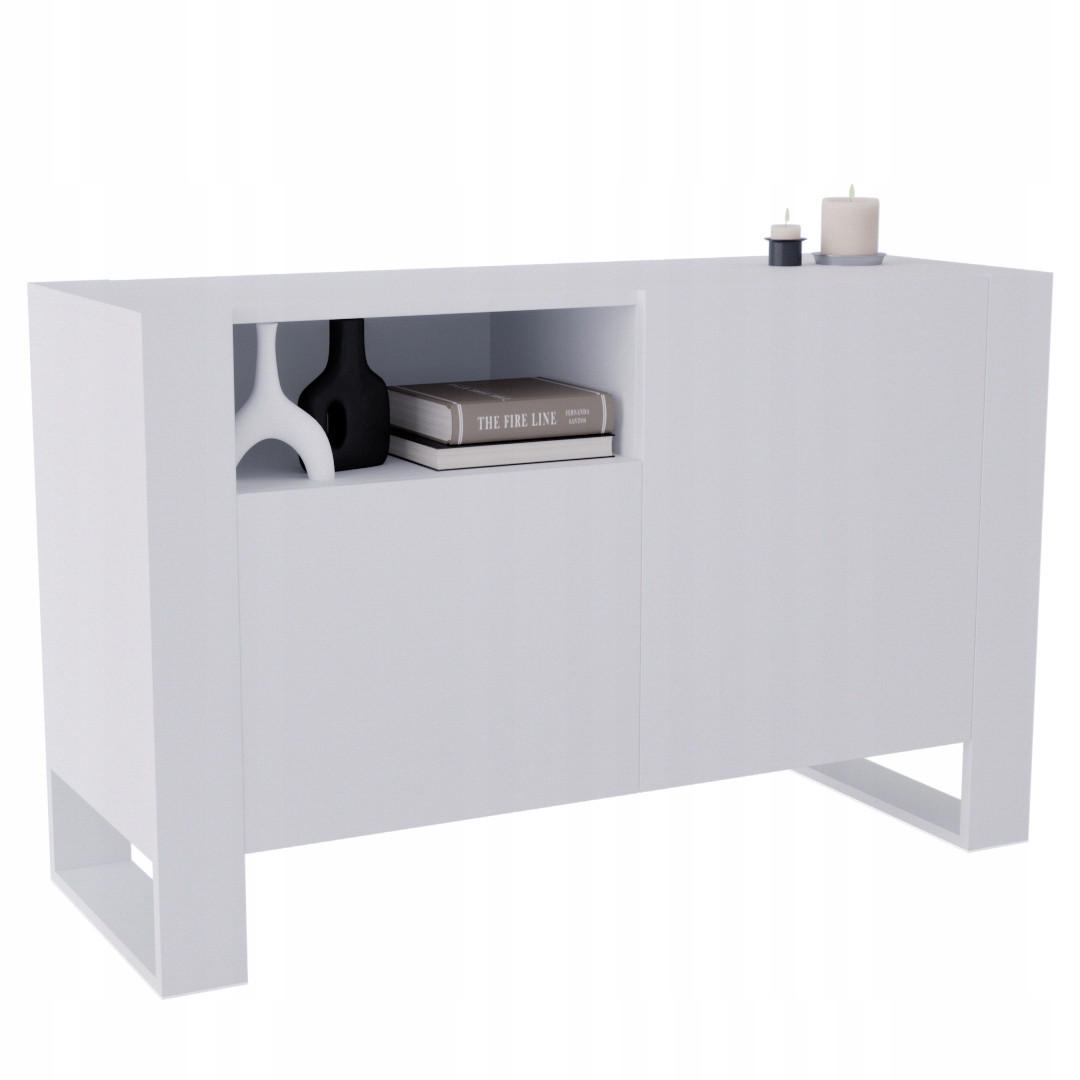 KOMMODE Karo 120/75/43.6 - Weiß, Holzwerkstoff (120/75/43.6cm) - RAUMHIRSCH FURNITURE