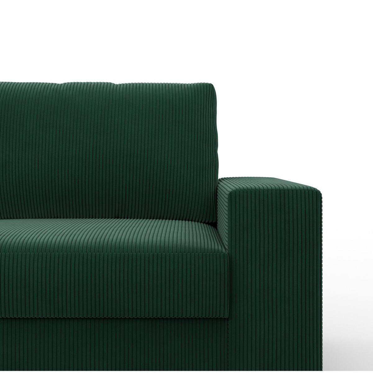 ECKSOFA MIT SCHLAFFUNKTION VELANO Dunkelgrün - Dunkelgrün, Textil (231/287cm) - Mebligo