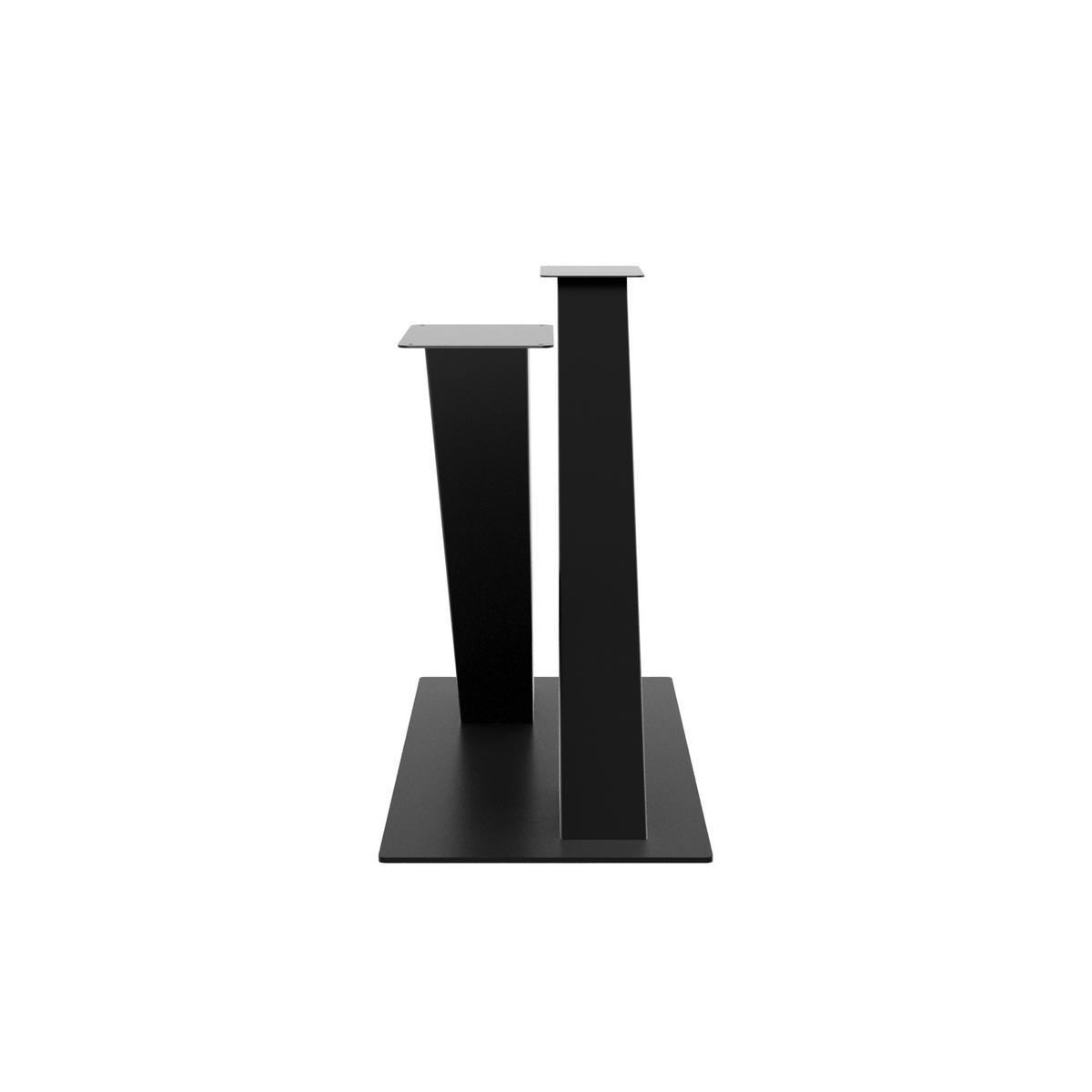 TISCHBEINE Arrakis Metall Schwarz 72cm - Schwarz, Metall (45/72/140cm) - Metalo Pro