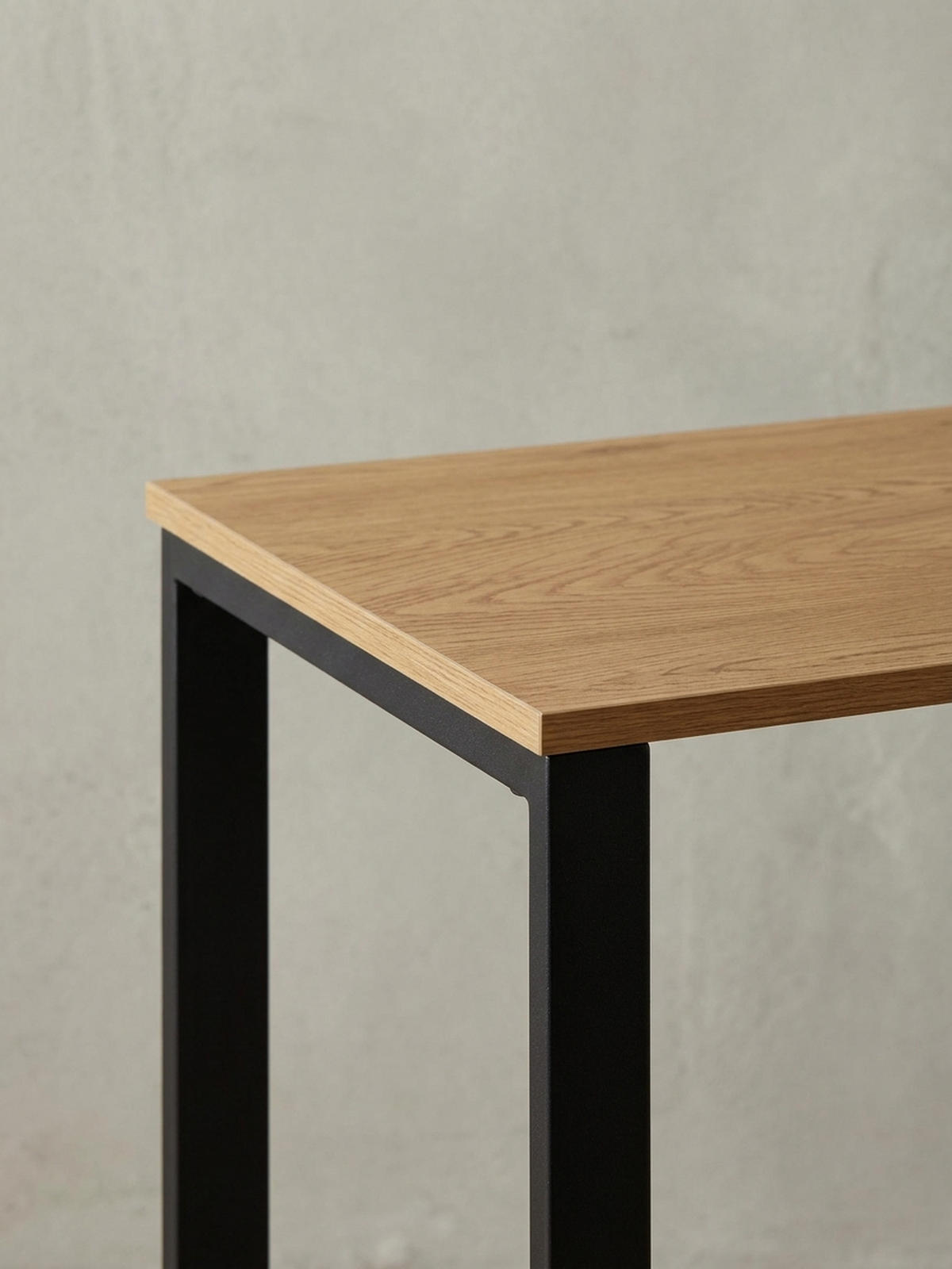 SCHREIBTISCH – Eiche, 120x60x76 cm, Metallbeine, robust & vielseitig - Schwarz/Braun, Holz/Metall (60/120/76cm) - KADIMA DESIGN