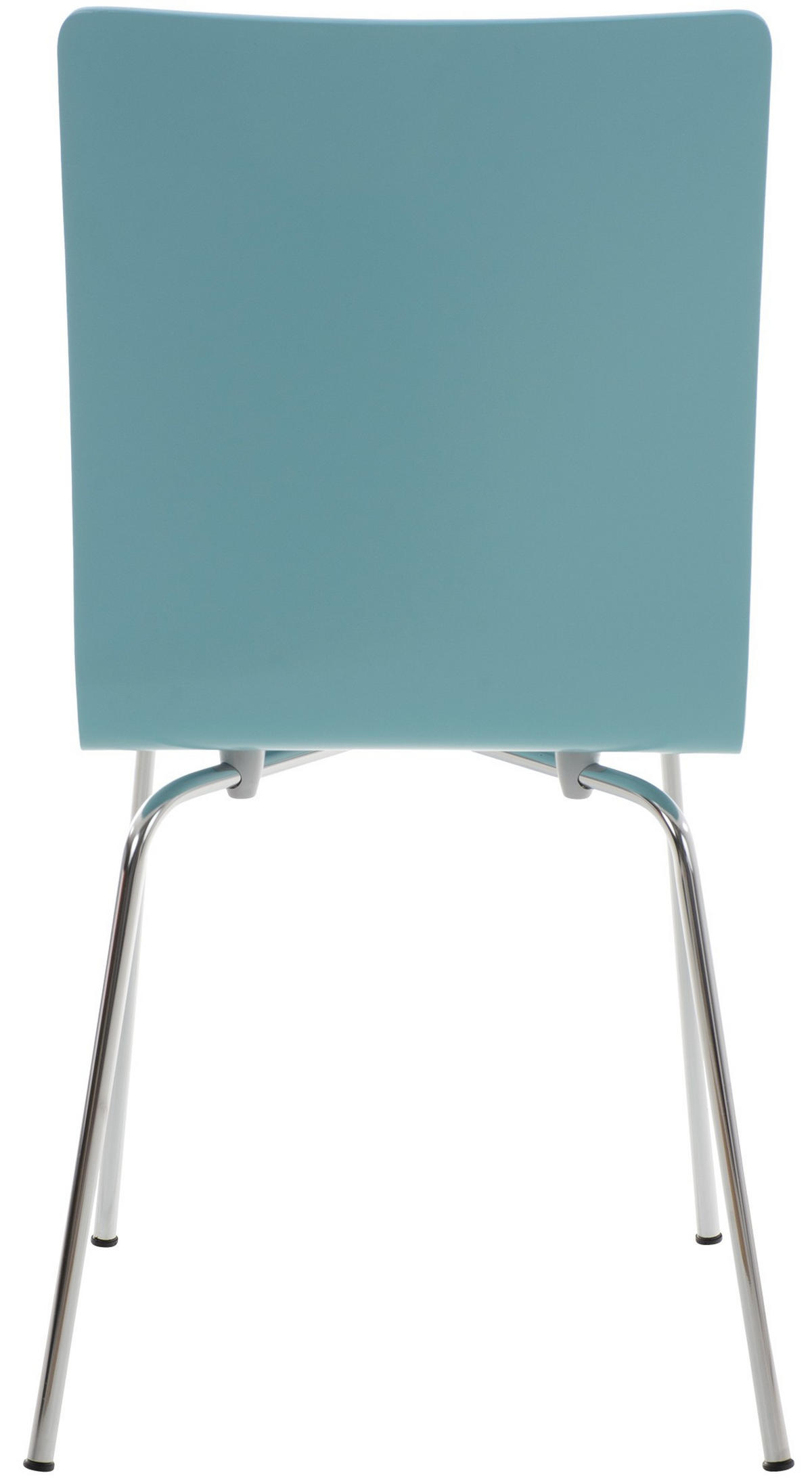 BESUCHERSTUHL 16er Set Holz hellblau - Hellblau, Holz/Metall (43/87/47cm) - CLP