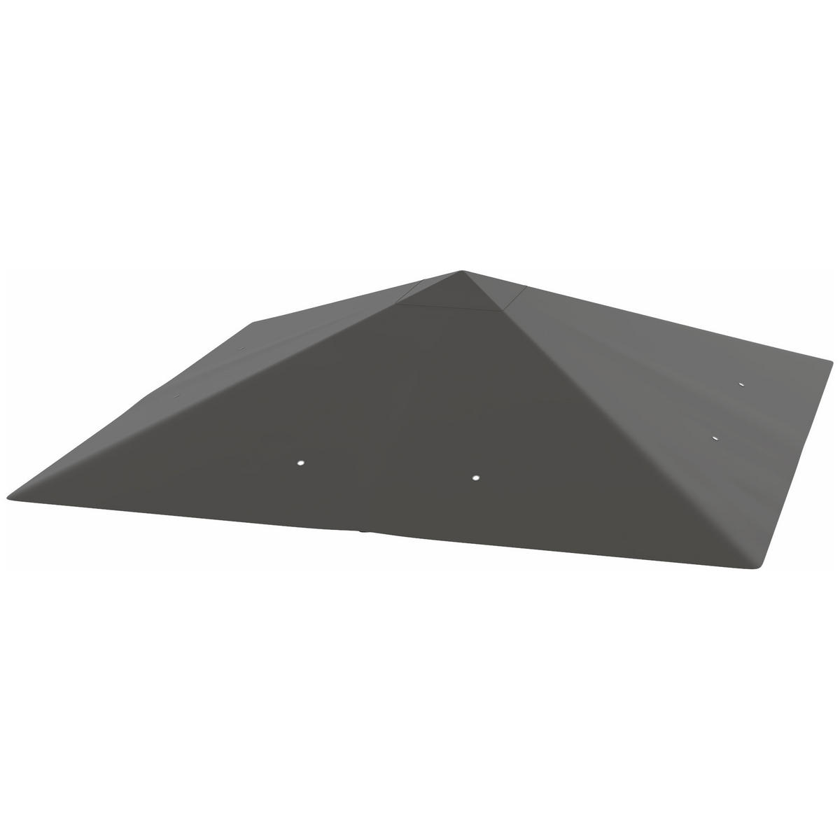 ERSATZDACH für Pavillon 3 x 3 m wasserabweisend Pavillondach UPF30+ Ersatzbezug Oxford-Stoff, 370 g/m², Grau - Grau, Textil (298/1/298cm)