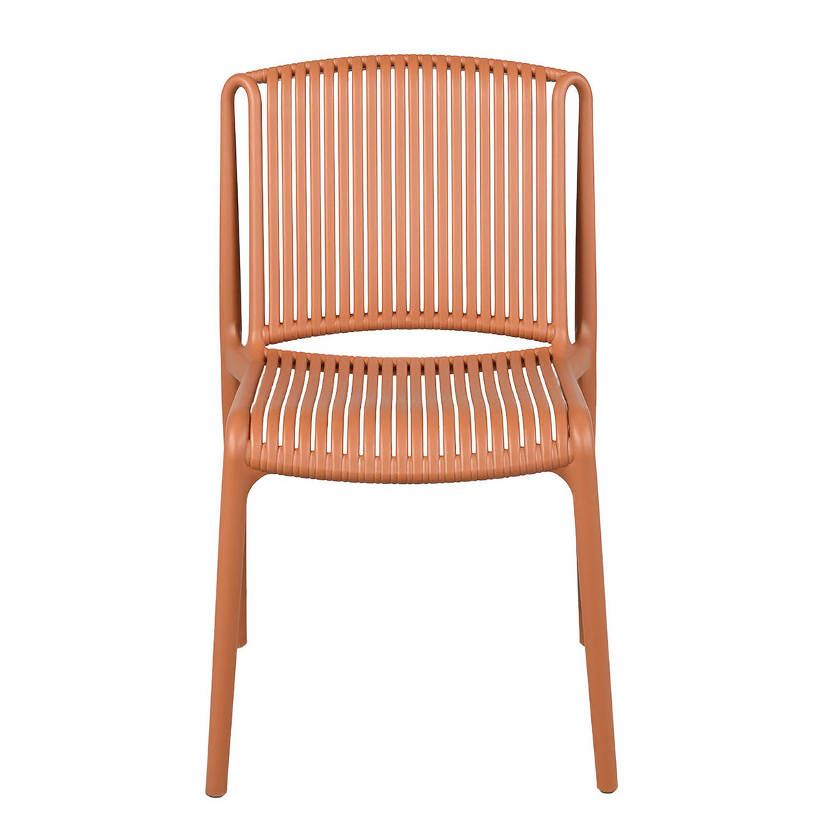 GARTENSITZGRUPPE - 3-teilig - Stahl / Polypropylen - Terracotta, Kunststoff/Metall - home24