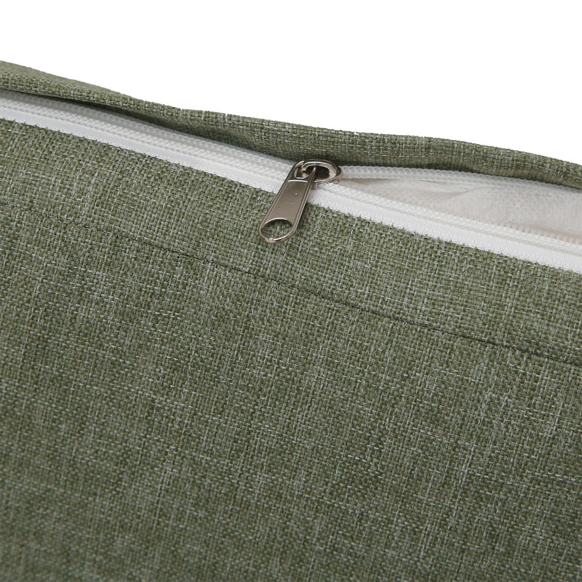 BARSET hranatý Green, sada 3 ks - zelená, textil (90/90/115cm) - MCW