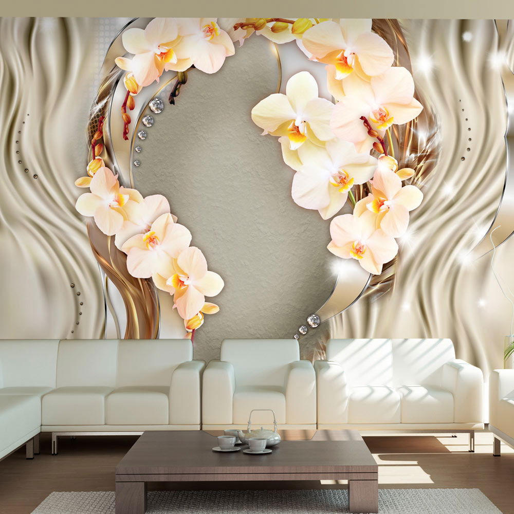 VLIESTAPETE Beige 250/175 cm - Beige/Gelb, Textil (250/1cm) - KUNSTLOFT