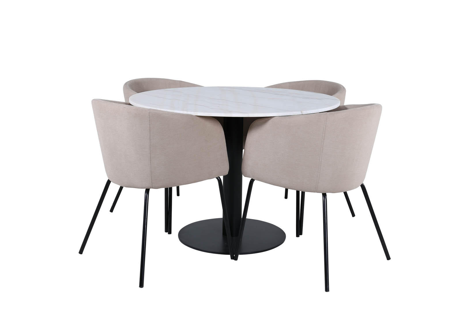 TISCHGRUPPE Beige - Beige, Holzwerkstoff (106/75/106cm) - ebuy24