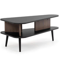 KAFFEETISCH LANDI,Schwarz/Braun - Schwarz/Braun, Holzwerkstoff (40/100/57cm) - KONSIMO®
