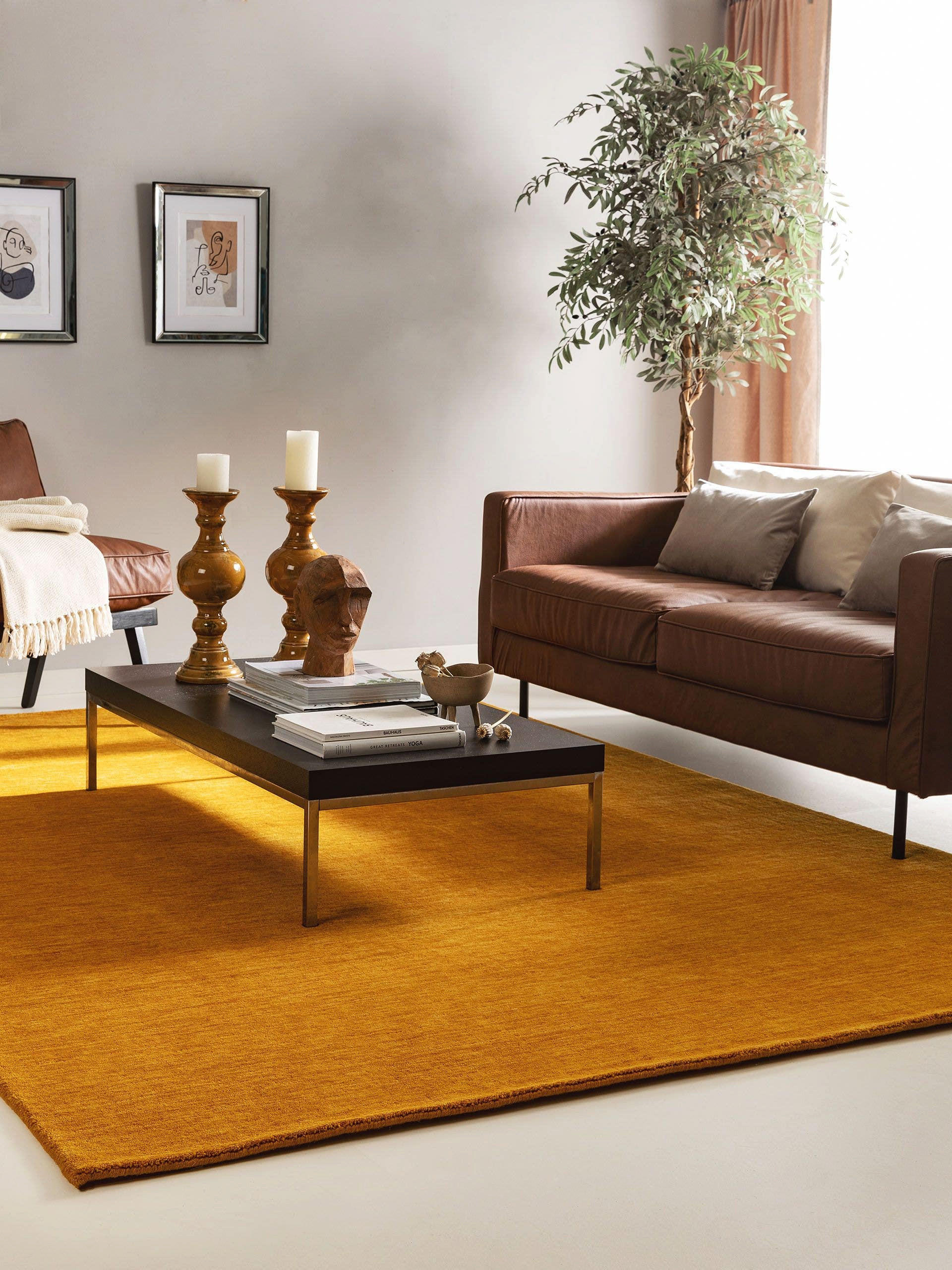 WOLLTEPPICH Jamal Gelb 200x300 cm - Gelb, Textil (200/300cm) - benuta Nest