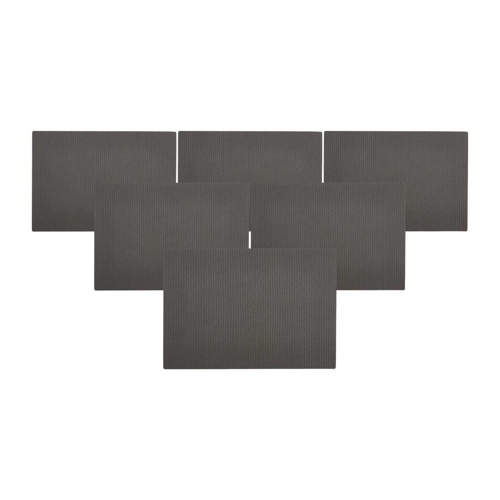 PLATZMATTEN Fenya Grau 43 x 30 cm 6er Set - Grau, Kunststoff (43/30/0.2cm) - Ritzenhoff Breker