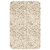 PREDLOŽKA PRED WC Leopard - Classic - Béžová 50x80 cm - svetlohnedá, textil/plast (50/1cm) - OnlyWow