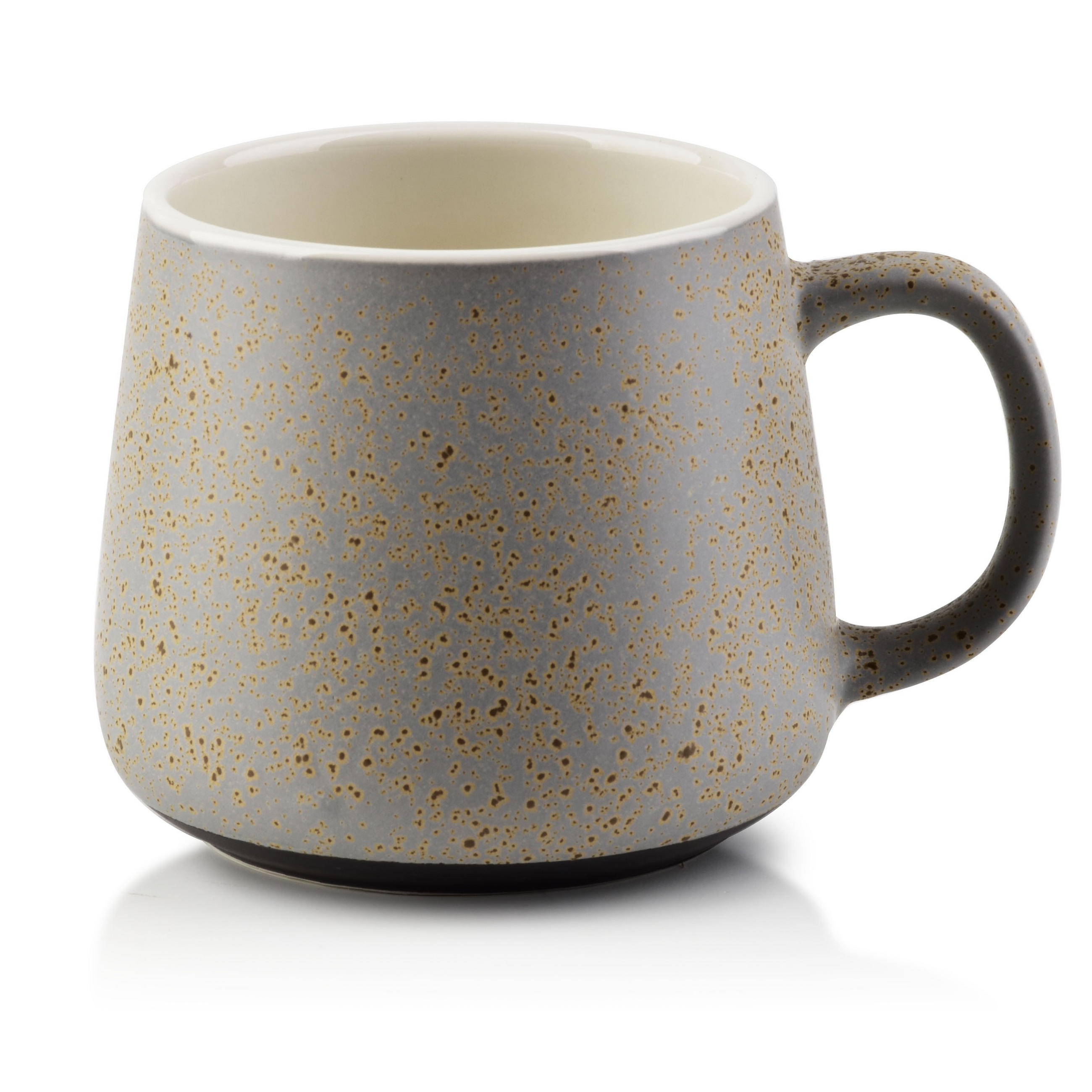 BECHER Lotta Grau 13/8.5/9 cm Keramik - Grau, Keramik (0.41L) - Mondex