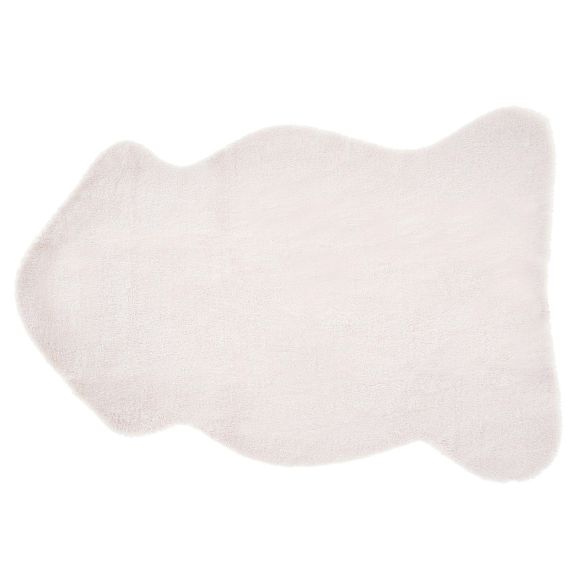 KUNSTFELL-TEPPICH Undara 90/60 cm - Weiß, Kunststoff (60/90cm) - Beliani