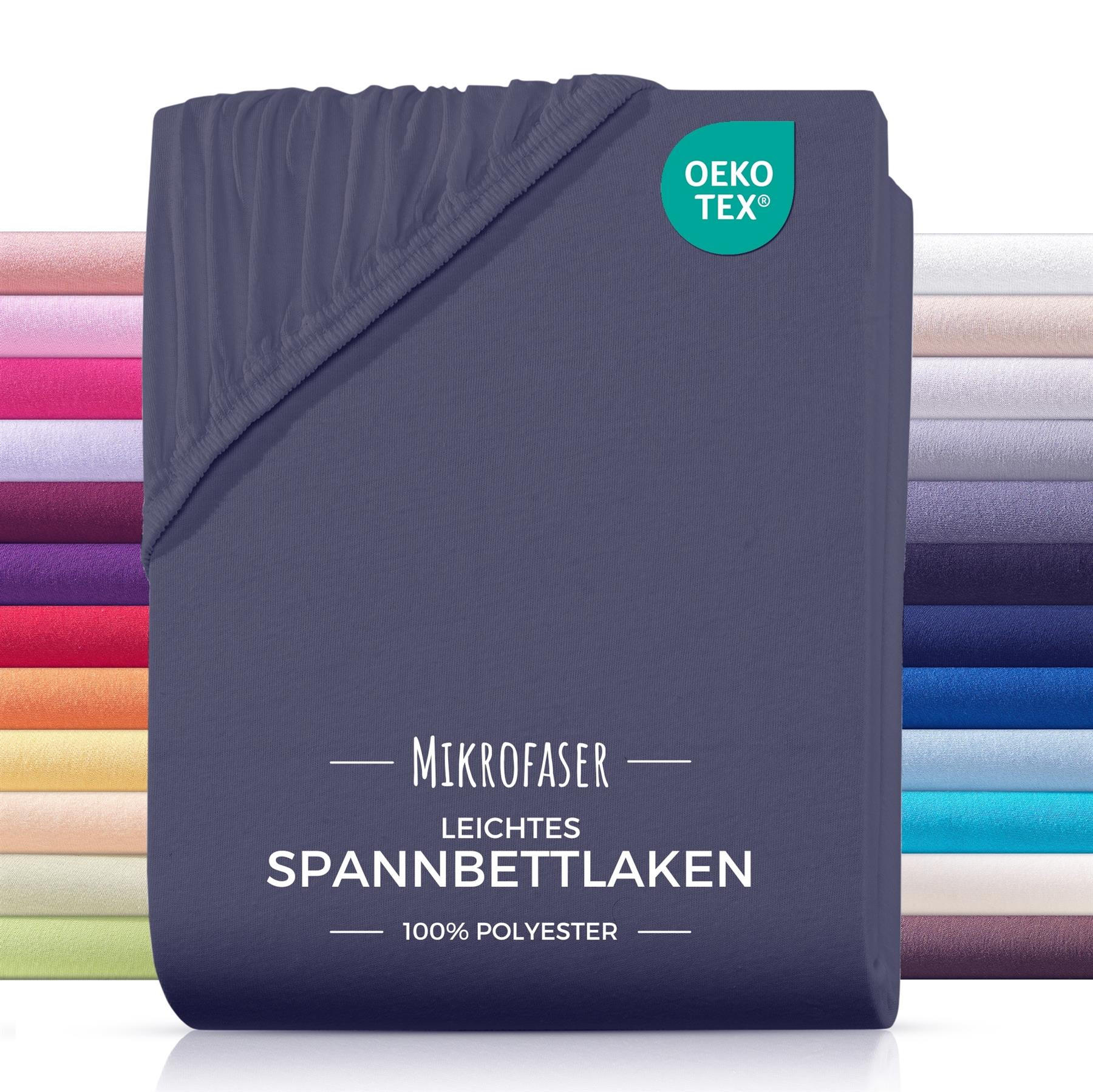MIKROFASER-SPANNBETTLAKEN 90x200 Anthrazit - Anthrazit, Textil (90/200cm) - Carpe Sonno