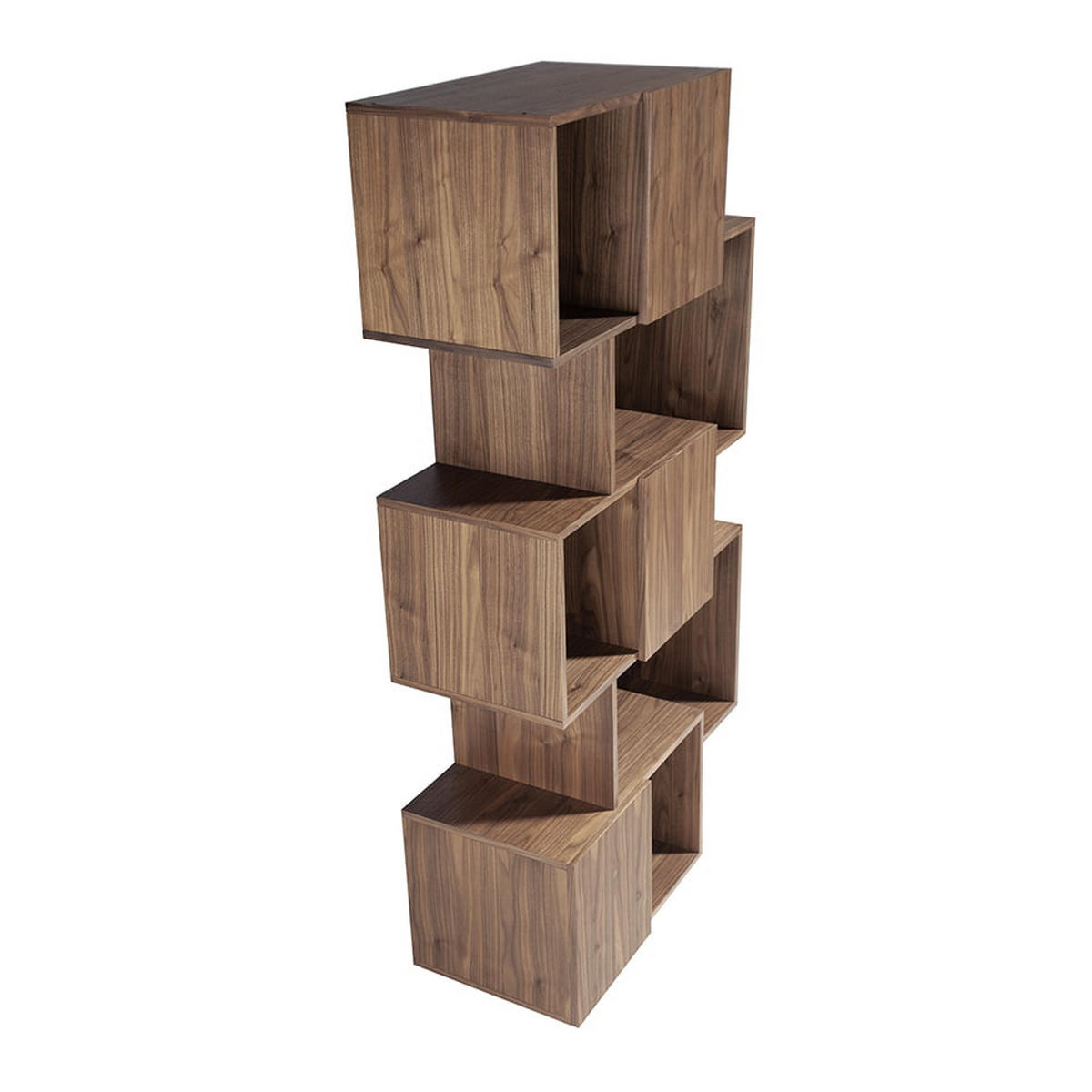 REGAL Walnuss 85/40/181 cm - Walnussfarben, Holz (85/181/40cm) - ANGEL CERDA