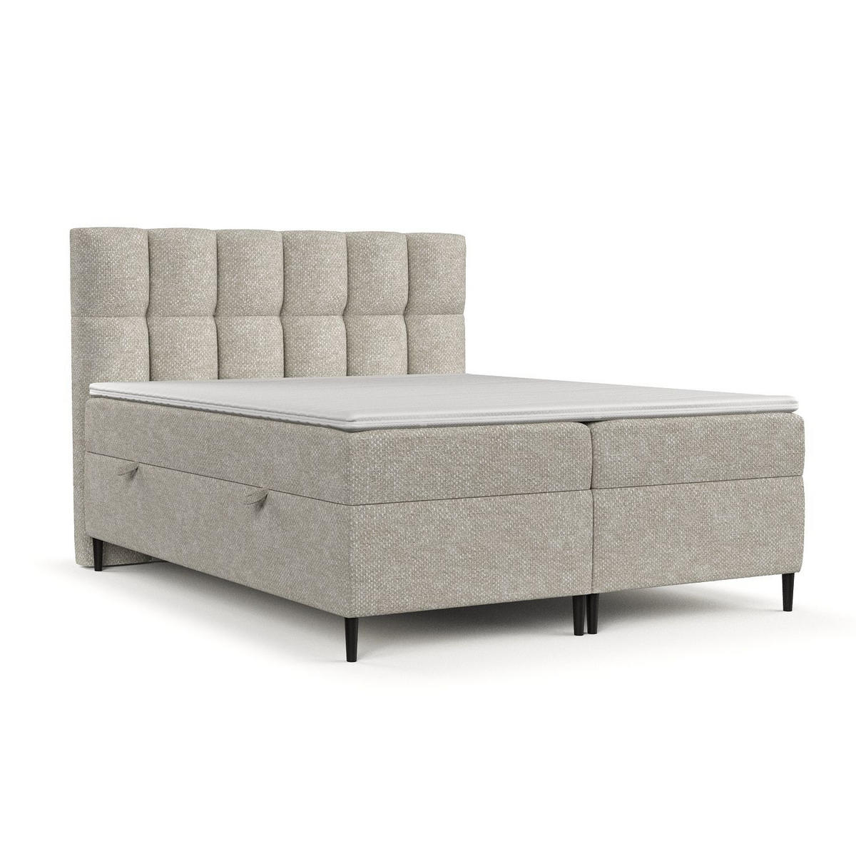 BOXBETT Ombre Beige 200/200 cm - Beige/Schwarz, Holz/Holzwerkstoff (200/200cm) - Maison de Reve