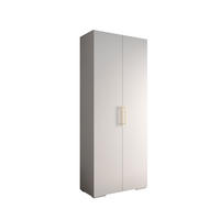 DREHTÜRENSCHRANK 236.7/100/47 2-türig - Goldfarben/Weiß, Holz/Metall (100/236.7/47cm) - MÖBEL KRYSPOL