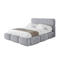 POLSTERBETT mit Bettkasten und Lattenrost, Bett mit Matratze H3/H4 - ELVA 120x200 Hellgrau - Hellgrau, Holzwerkstoff/Textil (120/200cm) - ALTDECOR