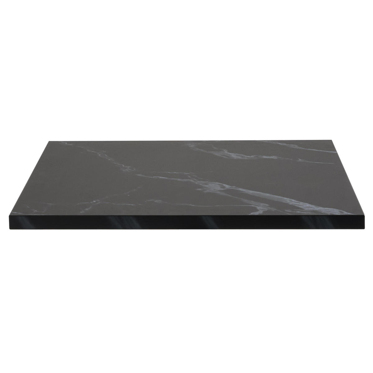 TISCHPLATTE quadratischer 60 cm, Schwarz - Schwarz, Holz/Holzwerkstoff (60/2/60cm) - Oviala