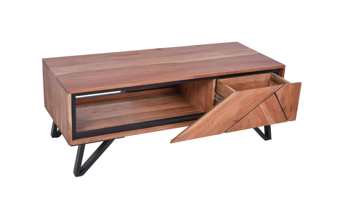 COUCHTISCH Ebba Akazienbraun 46x50x120cm - Akaziefarben, Holz (120/50/46cm) - DELUKE
