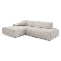 ECKSOFA Beige PENTI Ausziehbar Mit Bettkasten Links - Beige, Textil (286/173.5cm) - Sepro Meble
