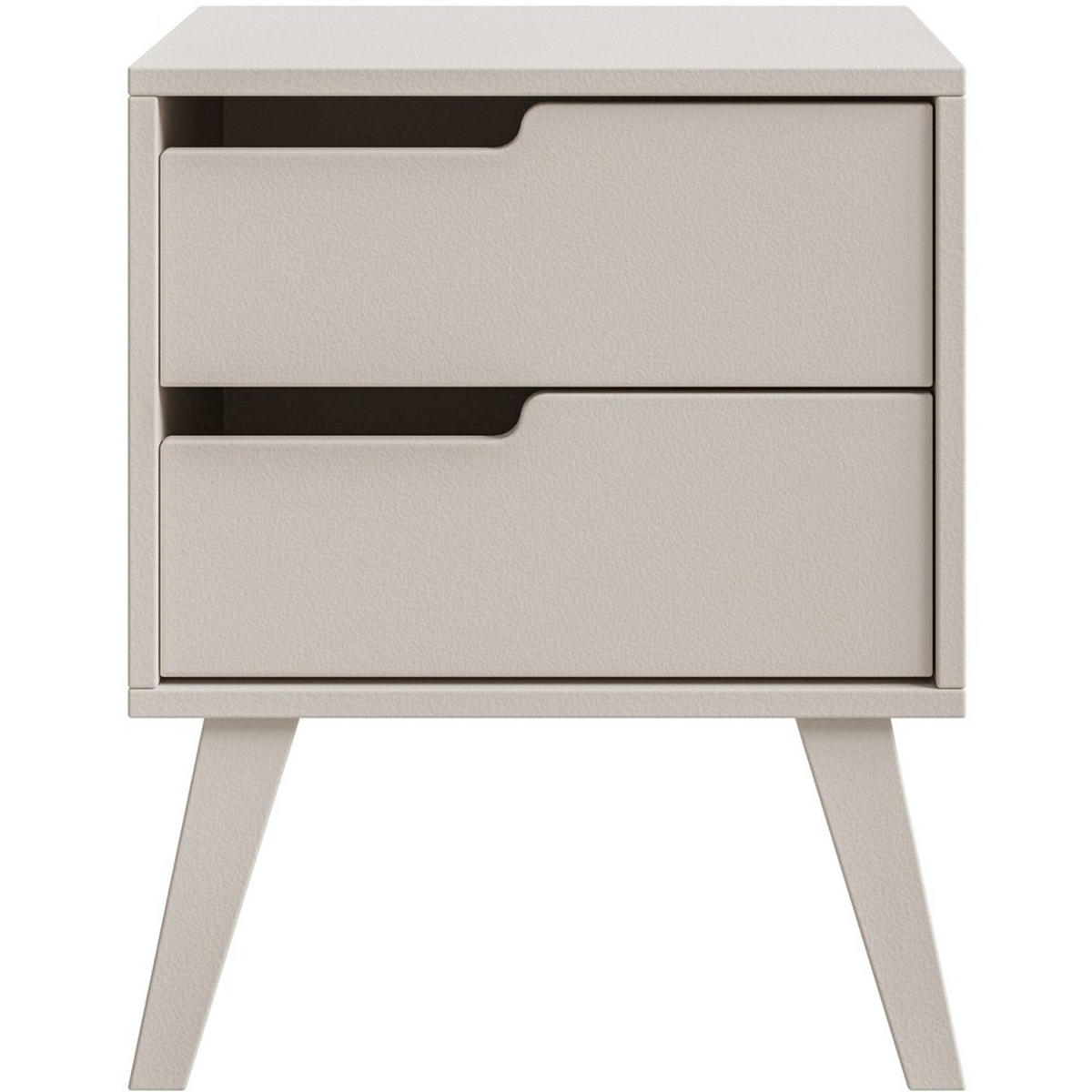 NACHTTISCH Norel mit 2 Schubladen, Links, Kaschmir - Kaschmir, Holz/Holzwerkstoff (45/55/35cm) - Beautysofa