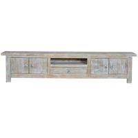 TV-SCHRANK aus gealtertem weißem Mangoholz - Perlmutt, Holz (230/44/50cm) - Giner y Colomer