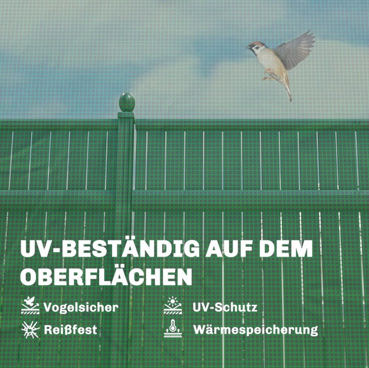 GEWÄCHSHAUS 295/270/200 cm Grün aus Polyethylen mit Pop-up-Design - Grün, Kunststoff (200/270/295cm) - OKMYHOME