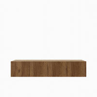 LOWBOARD CAVA 200/41/40 cm, Hängender TV-Schrank Eiche Artisan / Eichefarben - Eichefarben/Braun, Holzwerkstoff (200/41/40cm) - MASSENO