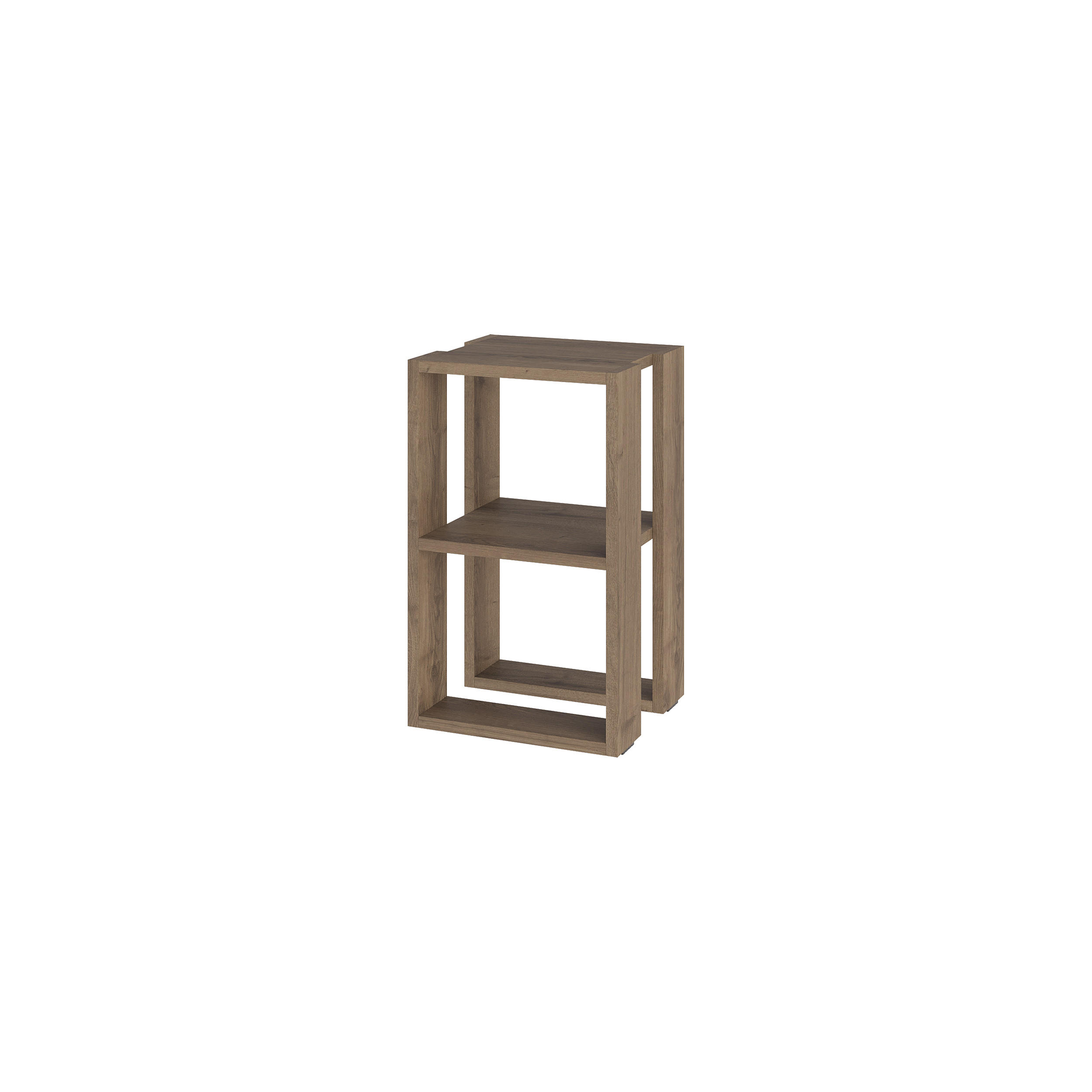 NACHTTISCH Lonie Dunkle Eiche 34/30/55 cm - Dunkelbraun, Holzwerkstoff (34/55/30cm) - Decortie