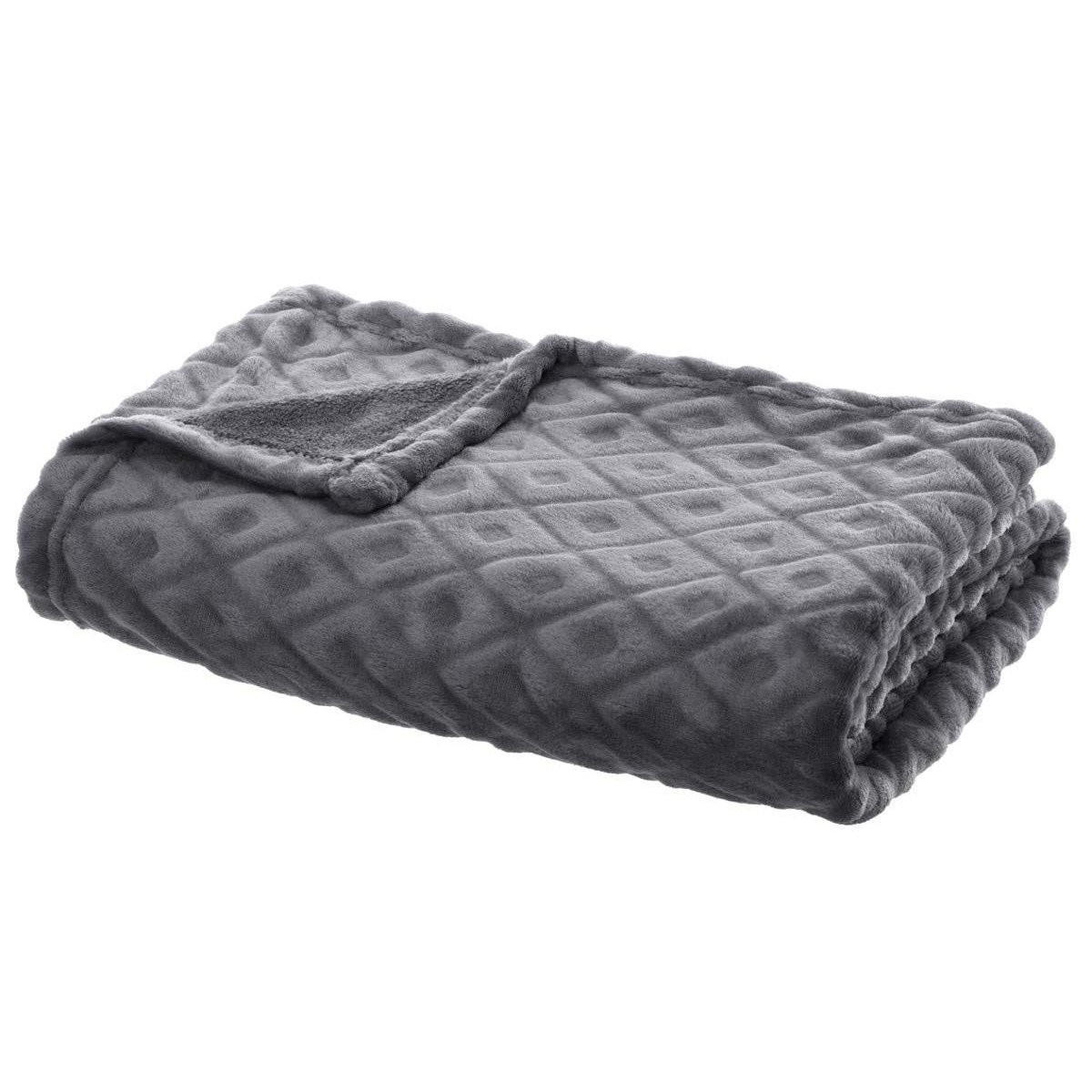 TAGESDECKE 125/150 cm - Grau, Textil (125/150cm) - Atmosphera Createur d´interieur