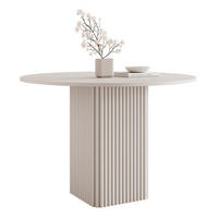 ESSTISCH FLORA 100/76 cm, Metallgestell, Kaschmir - Kaschmir, Holzwerkstoff/Metall (100/100/76cm) - Idohome
