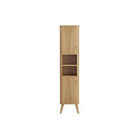 BADSCHRANK - 40 cm x 35 cm - holz - naturfarben hell Wamena - Naturfarben, Holz (40/180/35cm) - Vente-Unique