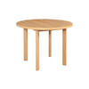 ESSTISCH Poli 2, 100 cm, grandson - Birkefarben, Holz (100/100/76cm) - Leaf Design